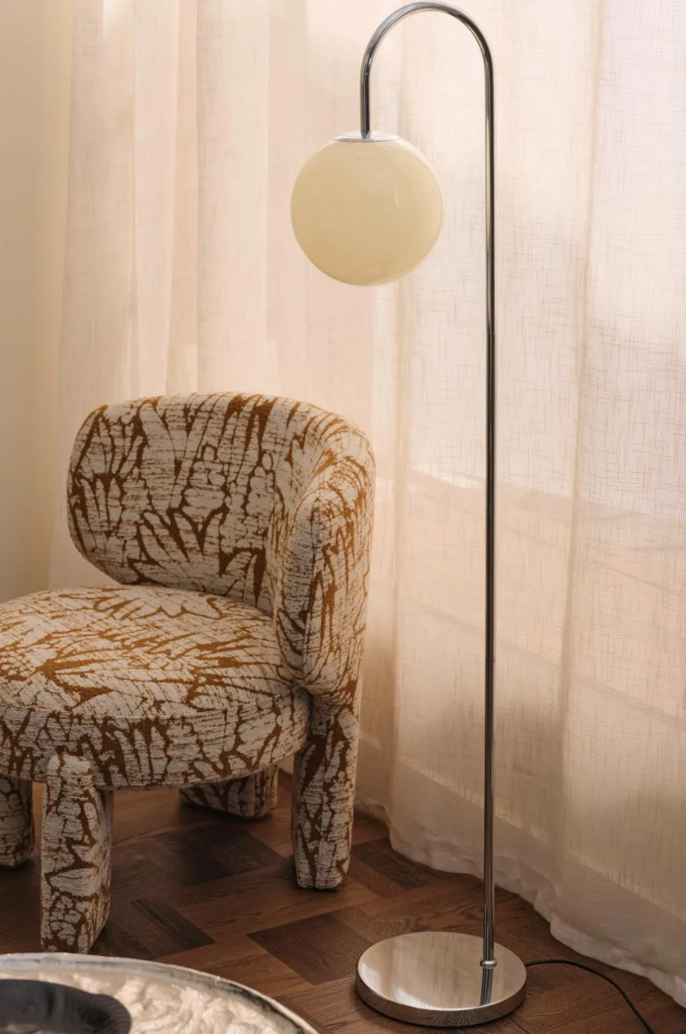 Ellos Gulvlamper>Home Gulvlampe Floor Lamp Louis Krom/beige