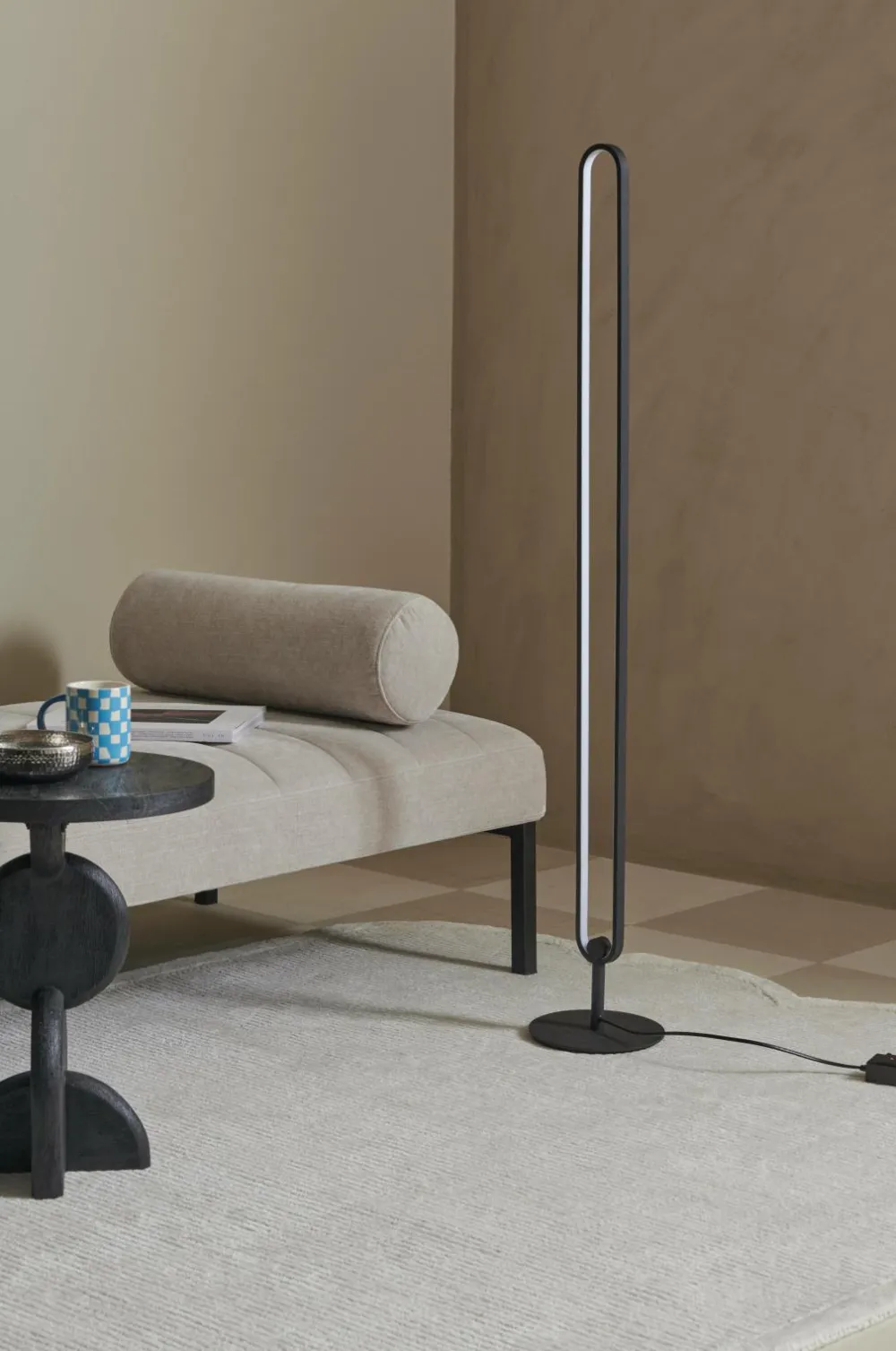 Ellos Gulvlamper>Home Gulvlampe Loop LED Mat sort