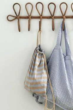 Ellos Home Gymbag Colette Lyseblå/varm beige Discount