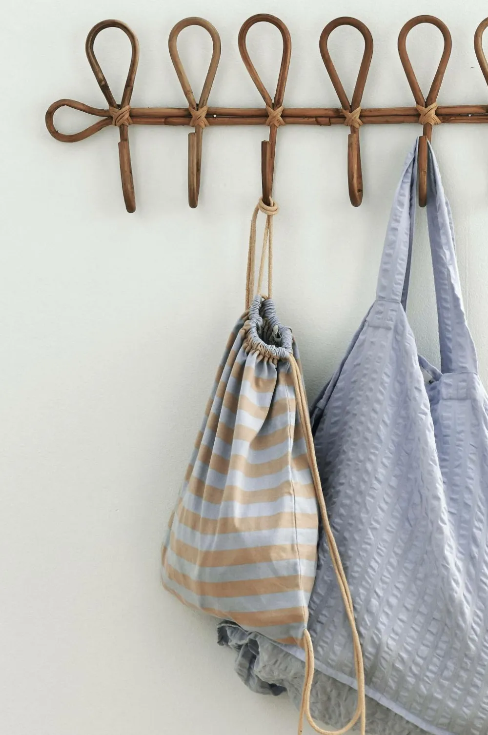 Ellos Home Gymbag Colette Lyseblå/varm beige Discount