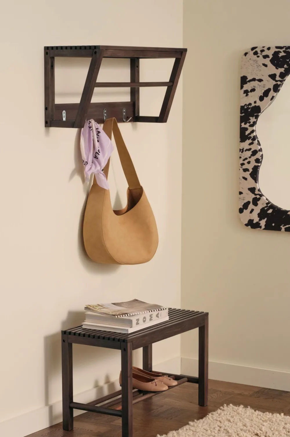 Ellos Home Hattehylde Stripe Brun Sale