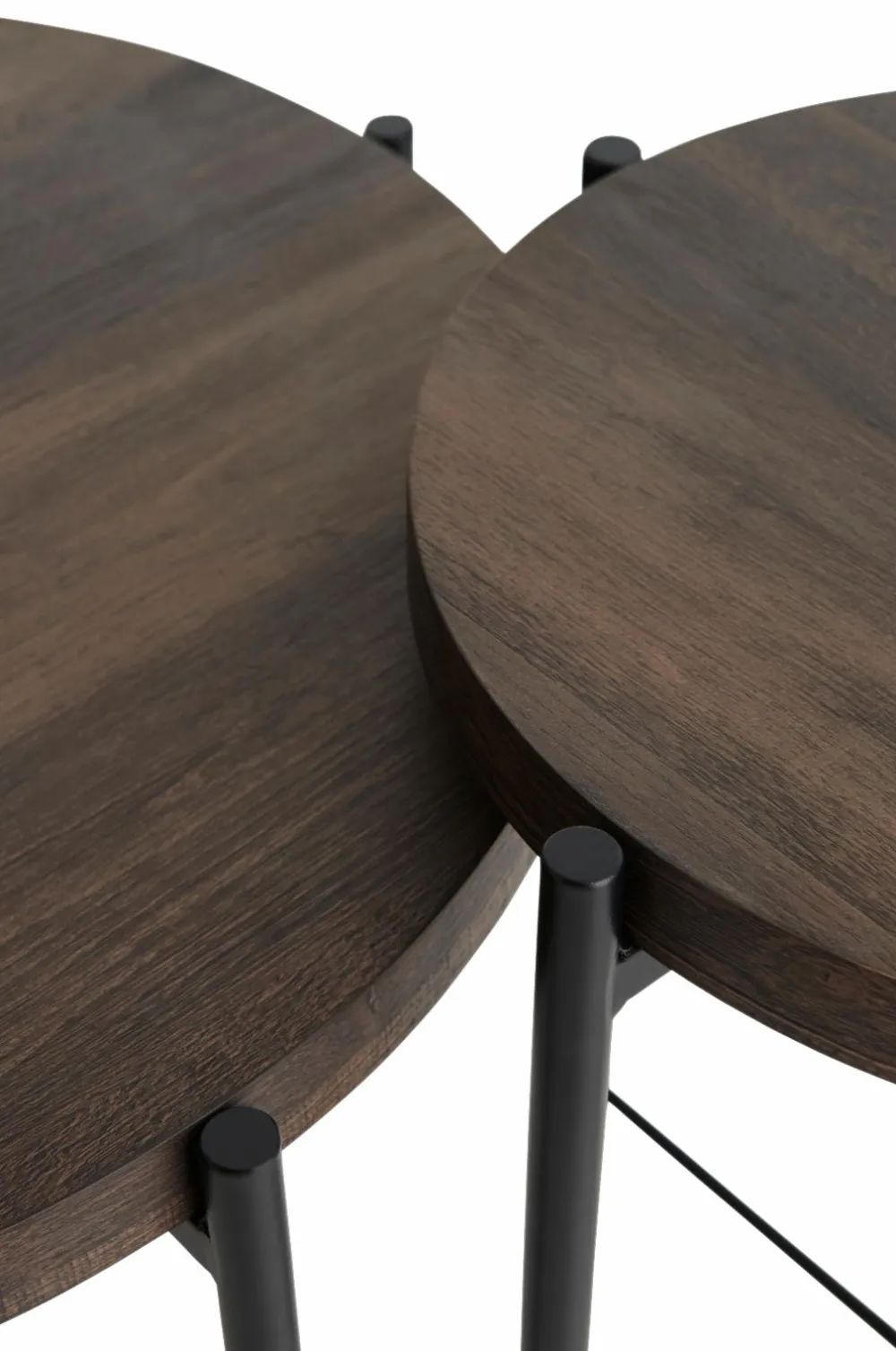 Ellos Borde>Home Indskudsbord Gilda Ø 40 cm/ Ø 60 cm Brun
