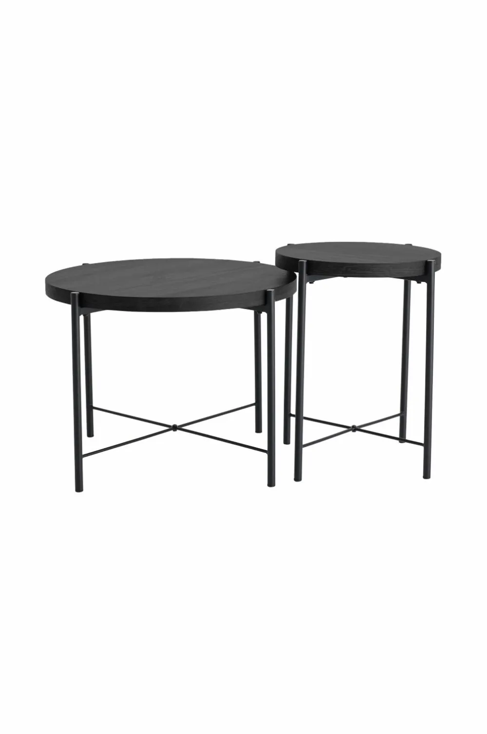 Ellos Home Indskudsbord Gilda Ø 40 cm/ Ø 60 cm Sort Clearance