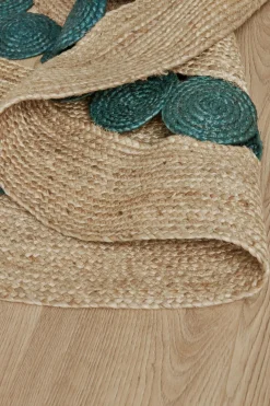 Ellos Home Jutetæppe Manarola Petrolblue - Blue spruce 18-5308tcx Sale