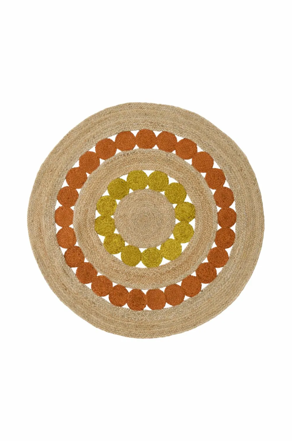 Ellos Home Jutetæppe Manarola Multiyellow - Yellow: Cream Gold 13-0739tcx and Orange Tomato Cram 16-1348tcx Online