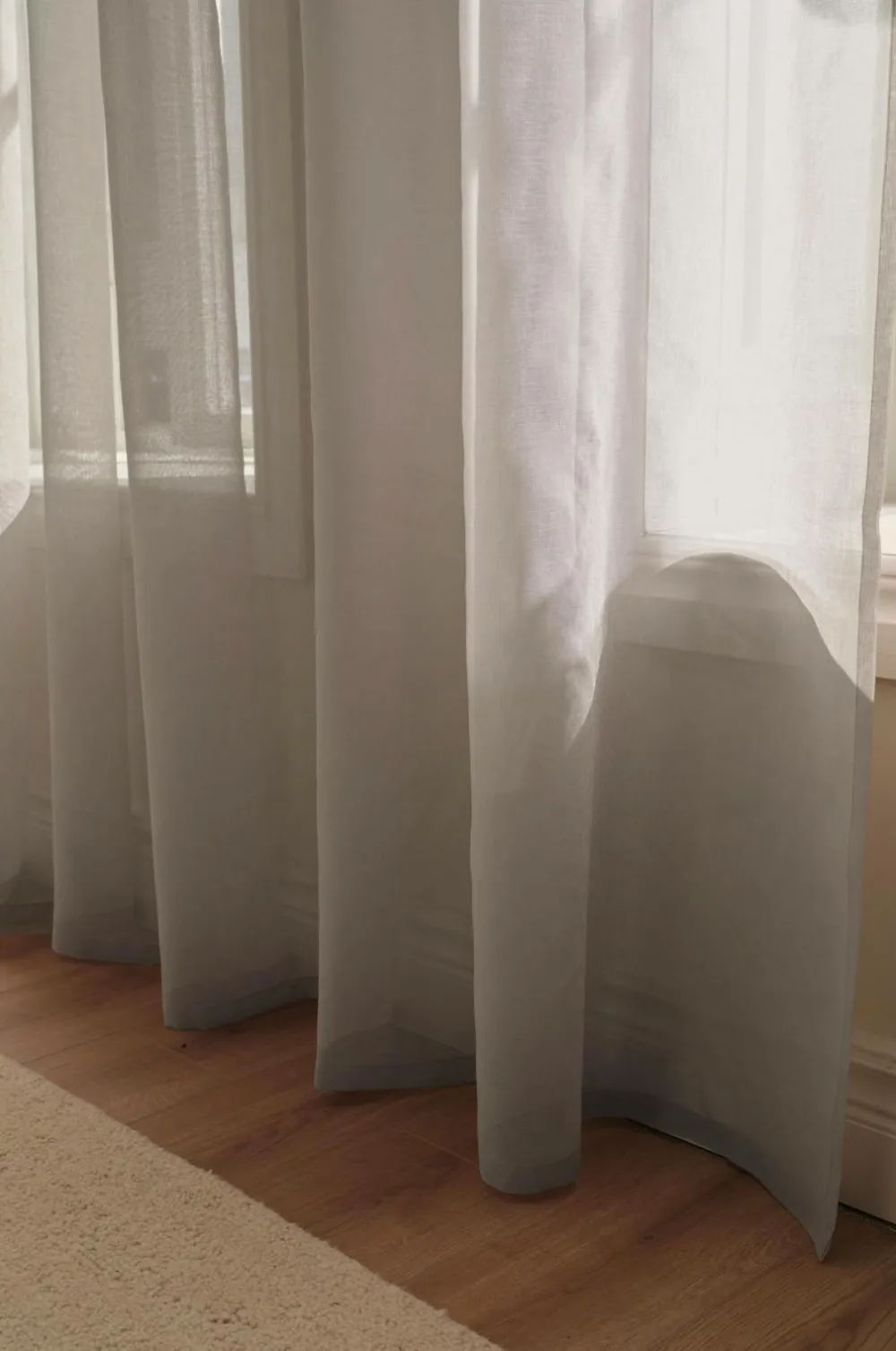 Ellos Gardiner Efter Mål>Home KIRA skræddersyet gennemsigtigt gardin Beige