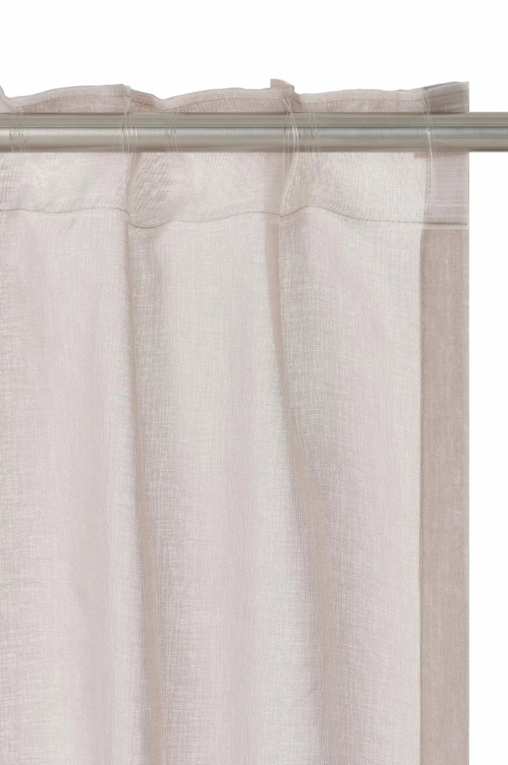 Ellos Gardiner Efter Mål>Home KIRA skræddersyet gennemsigtigt gardin Beige