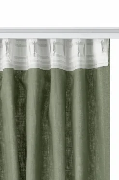 Ellos Home LEAH skræddersyet linnedgardin Khaki Best