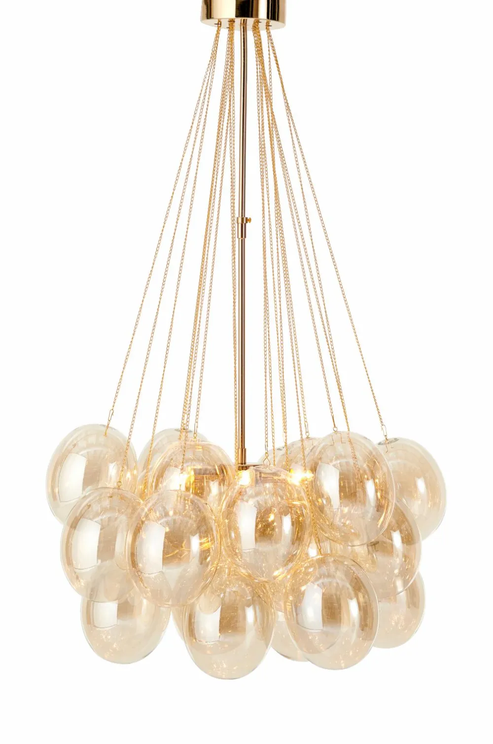 Ellos Home Loftlampe Amber Messing/amber Best