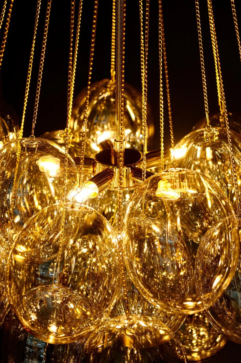 Ellos Home Loftlampe Amber Messing/amber Best