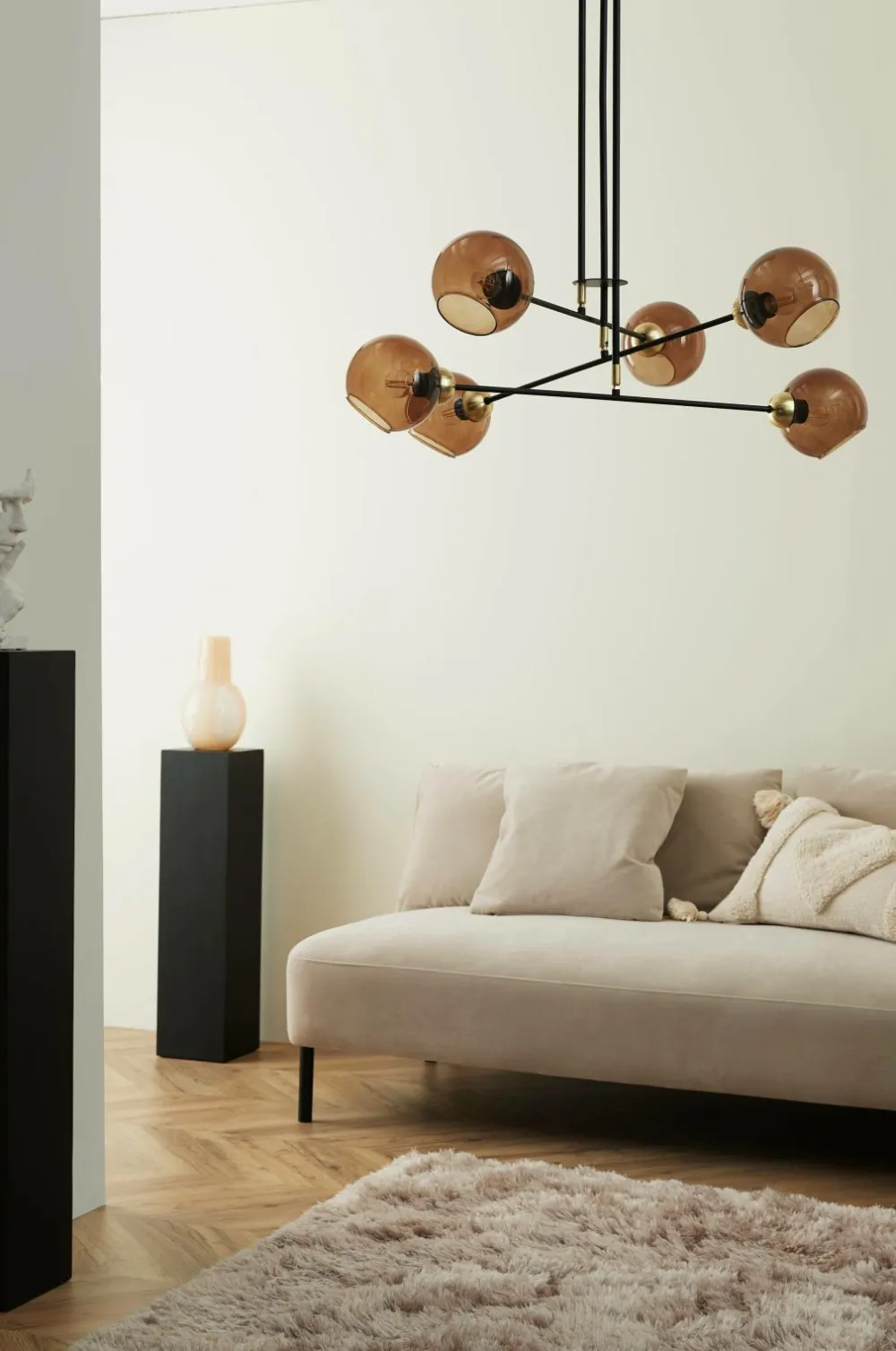 Ellos Loftlamper>Home Loftlampe Cooper Sort/messing/brun