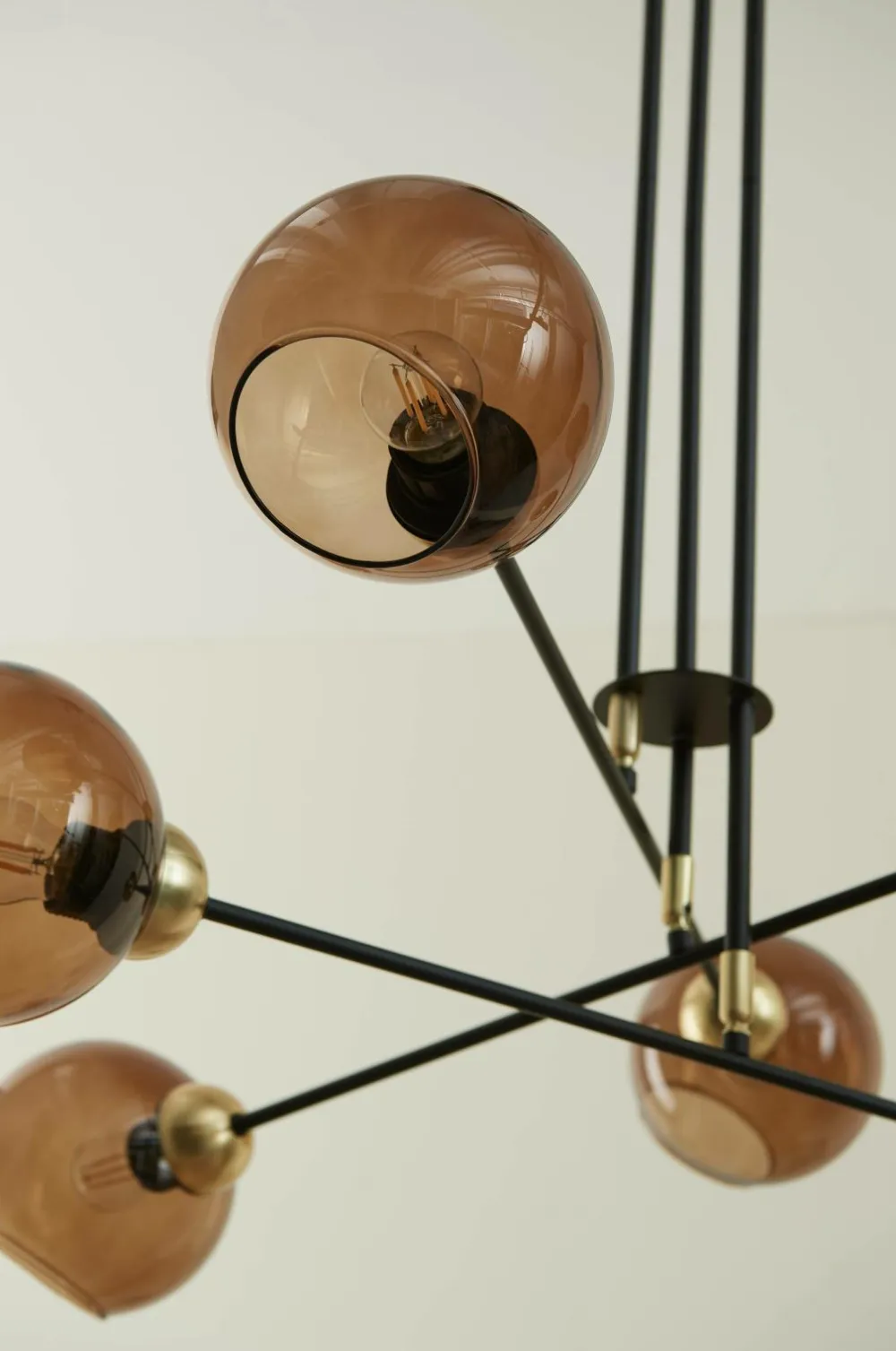Ellos Loftlamper>Home Loftlampe Cooper Sort/messing/brun