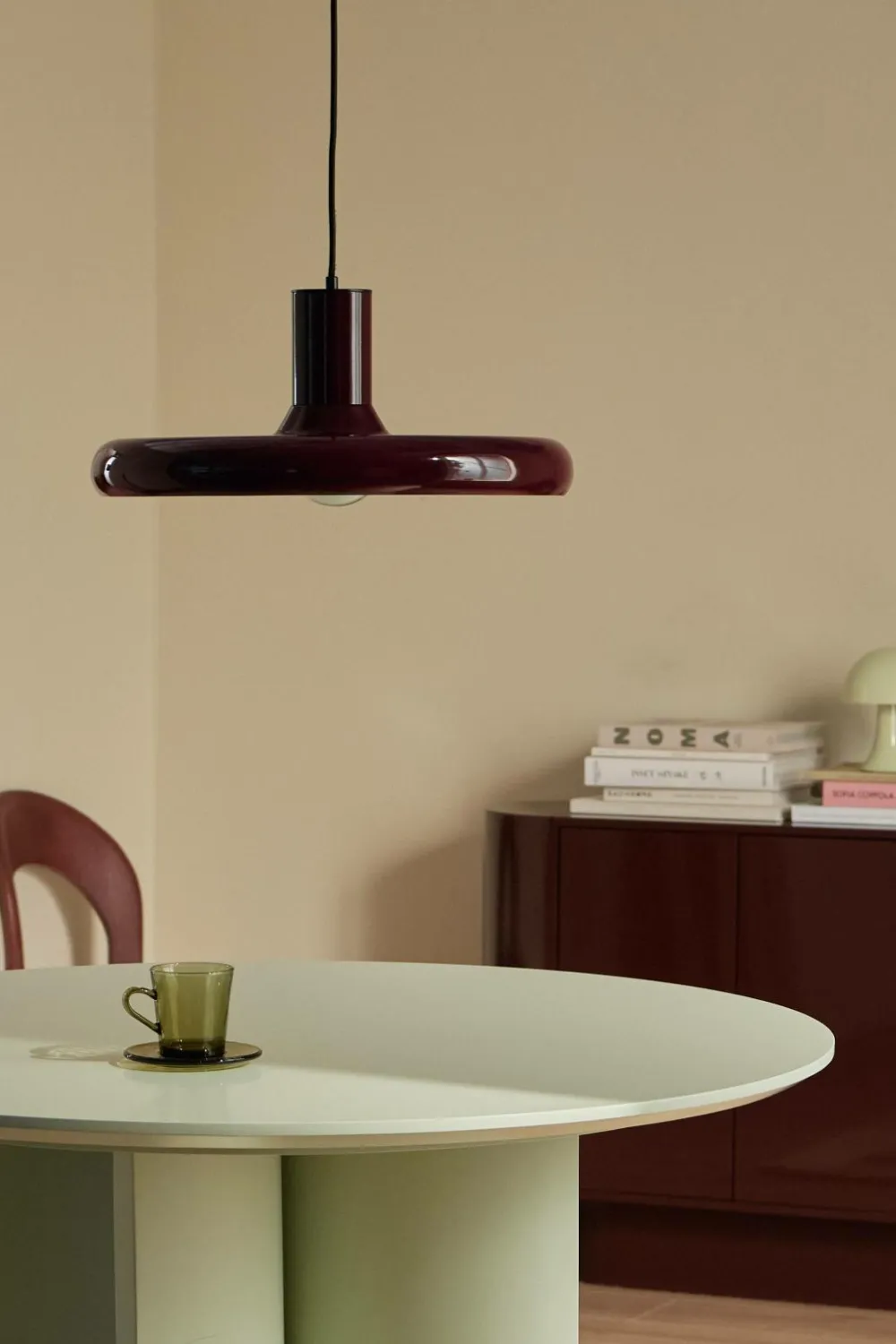 Ellos Home Loftlampe Ebba Bourgogne New