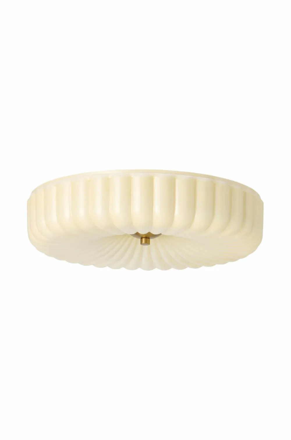 Ellos Home Loftplafond Bloom Painting shiny beige glass+antique gold iron Outlet