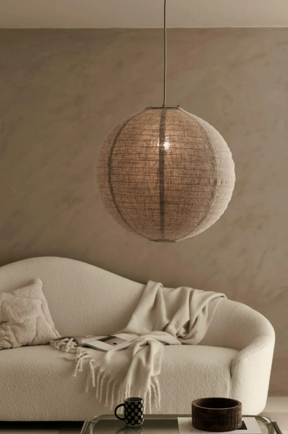 Ellos Loftlamper|Lampeskærme>Home Loftskærm Alva Ø 50 cm Beige