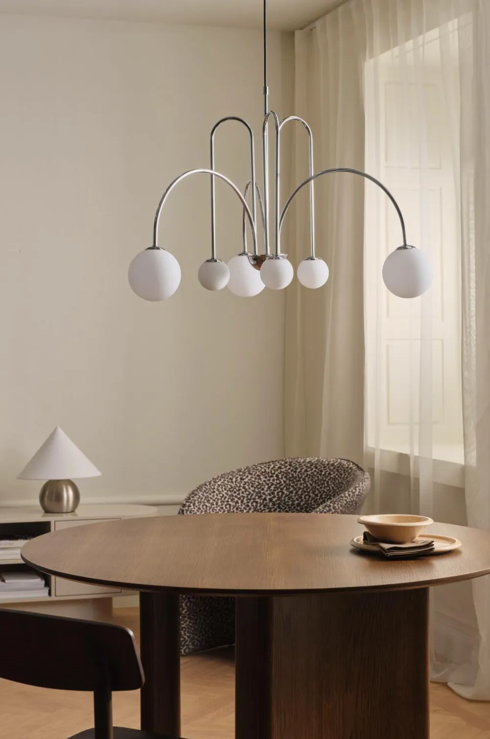 Ellos Home Loftslampe Sophisticated Krom/opalvit Hot