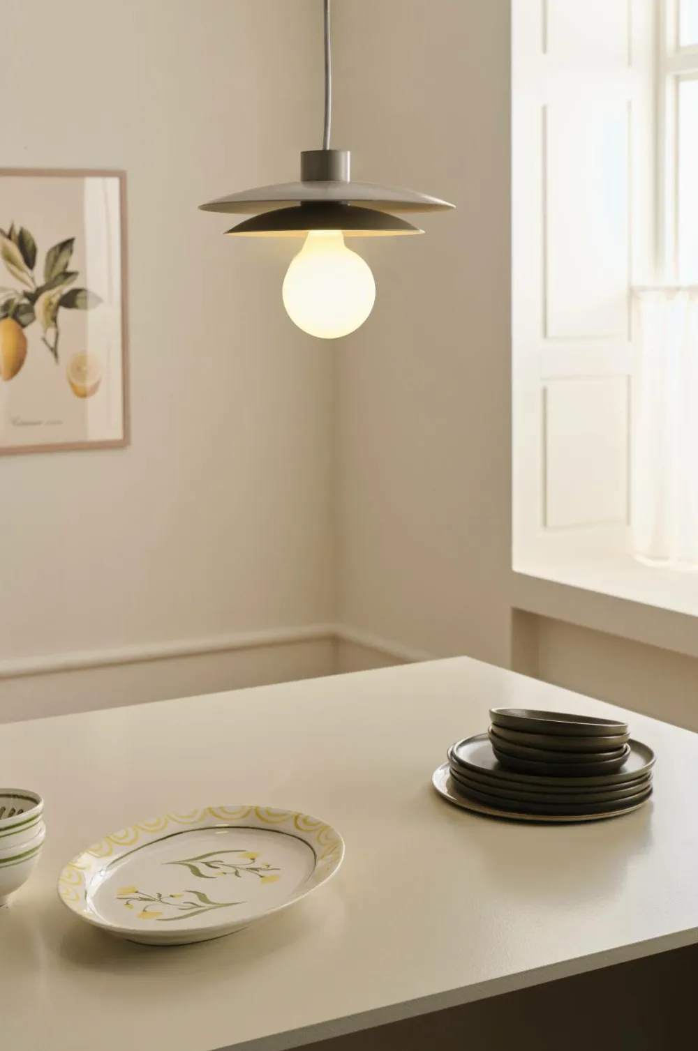 Ellos Home Loftslampe Theo Beige Clearance
