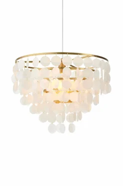 Ellos Loftlamper>Home Loftslampe Seashell Messing/opal hvid