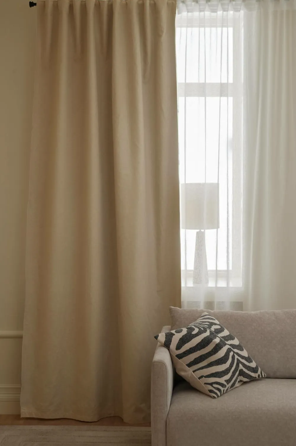 Ellos Home Mørklægningsgardin Ines 1-pak Beige Discount