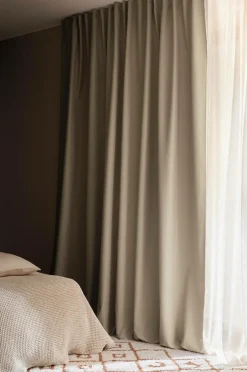 Ellos Home Mørklægningsgardin Cara Wide 1 stk travertin Best