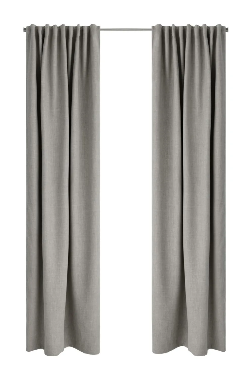 Ellos Home Mørklægningsgardin Iben med multibånd, 1 stk. Light grey (Cool grey) Hot