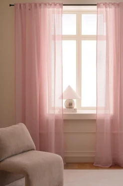 Ellos Home Multibåndsgardin Edda 2-pak Rosa Clearance