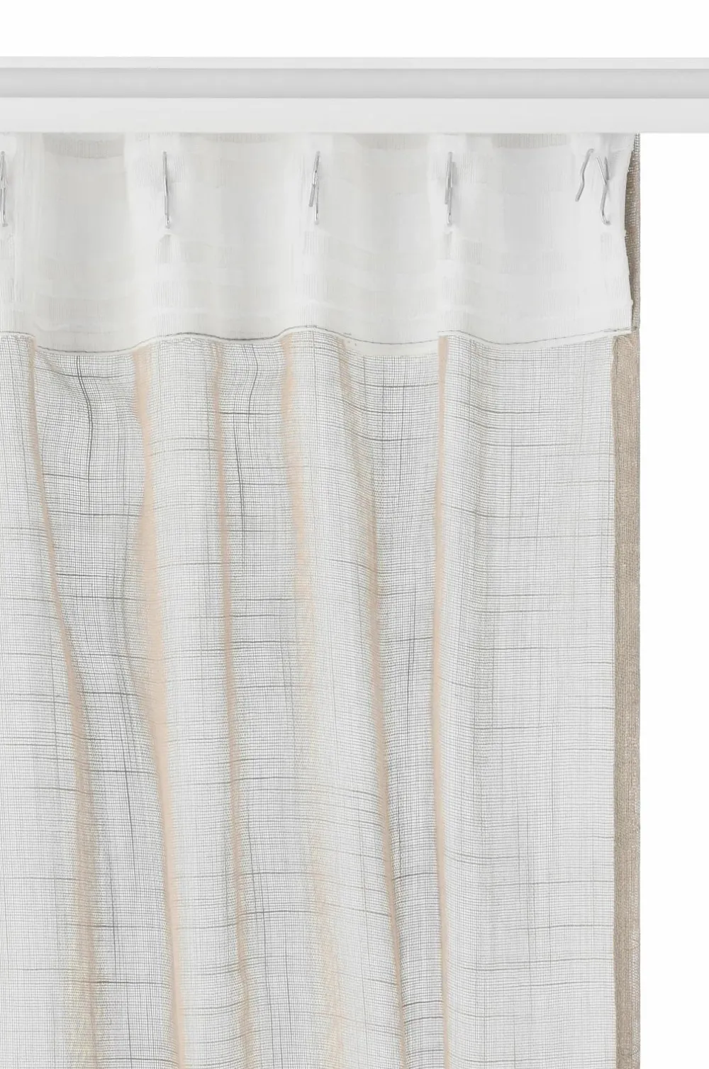 Ellos Home Multibåndsgardin Lara 2-pak BEIGE