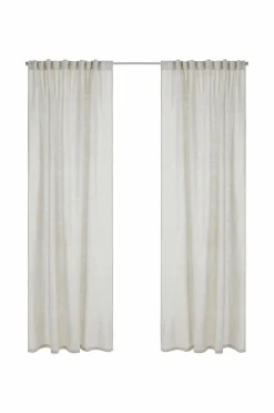 Ellos Persienner|Hørgardiner>Home Multibåndslængde Malva 2-pak i 100% hør A121b 100% linen beige