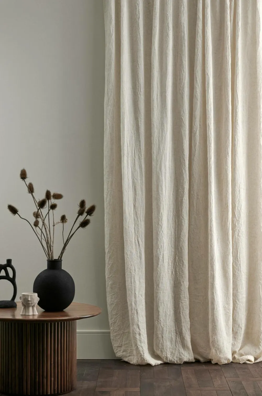 Ellos Home Multibåndsgardin Junie Wide ekstra bred 1-pak Ljusbeige Clearance