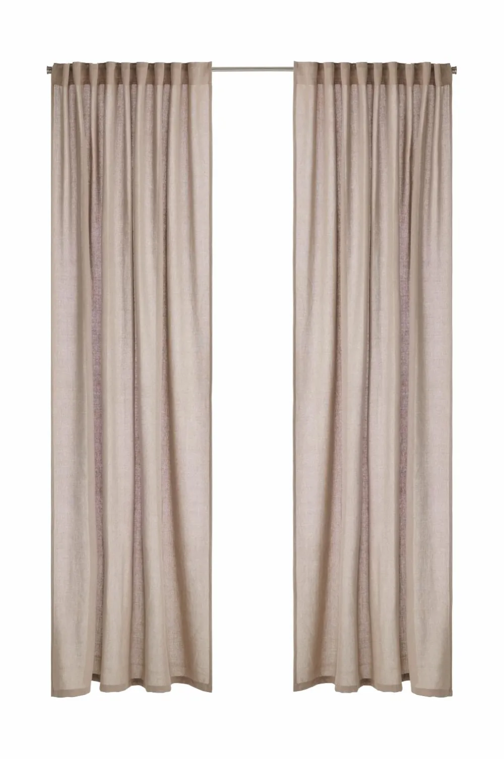 Ellos Home Multibåndsgardin Isabelle 2-pak Linen beige Clearance