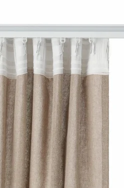 Ellos Home Multibåndsgardin Isabelle 2-pak Linen beige Clearance