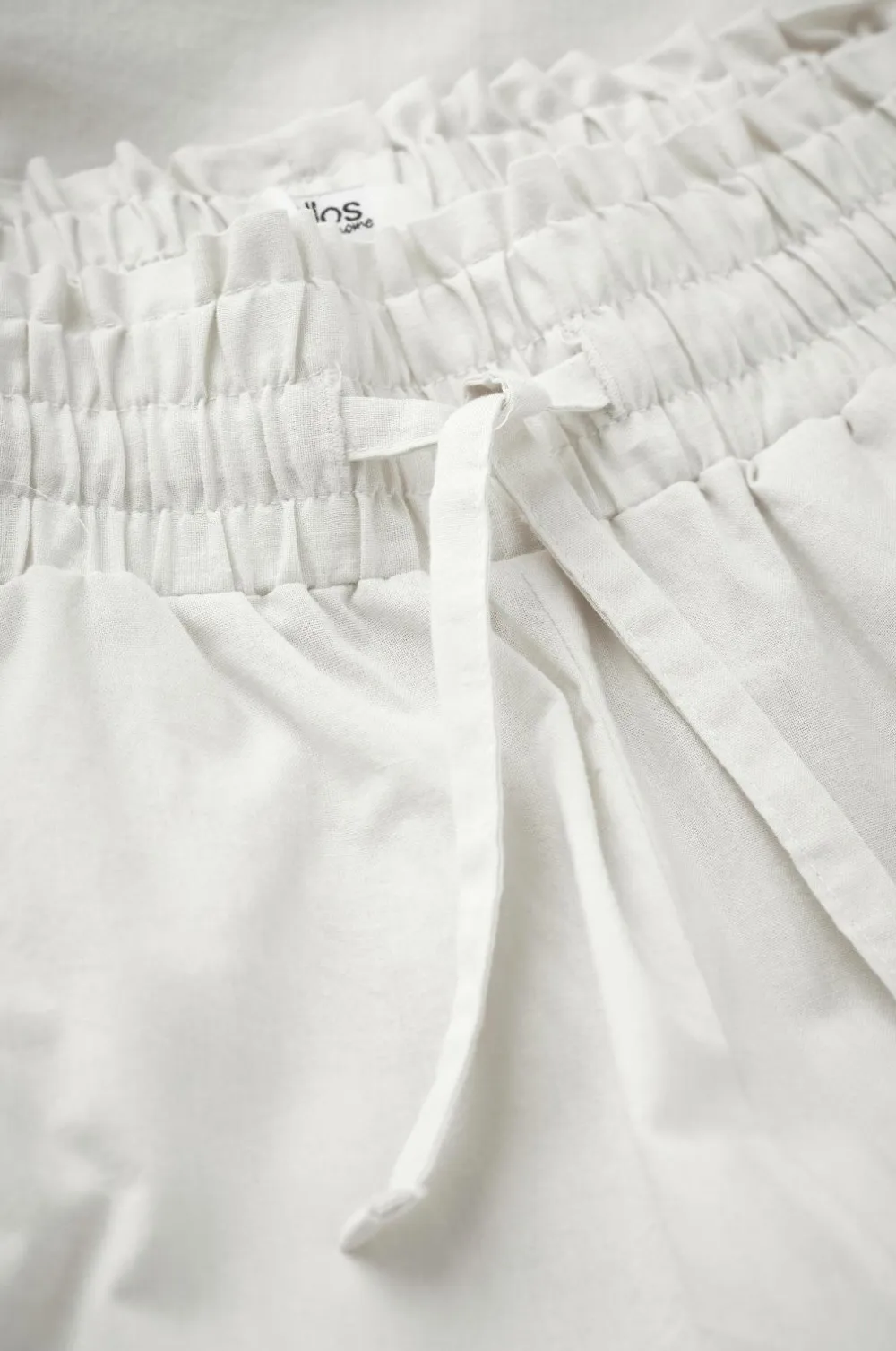 Ellos Homewear>Home Natbukser Juliette Lys hvid grå
