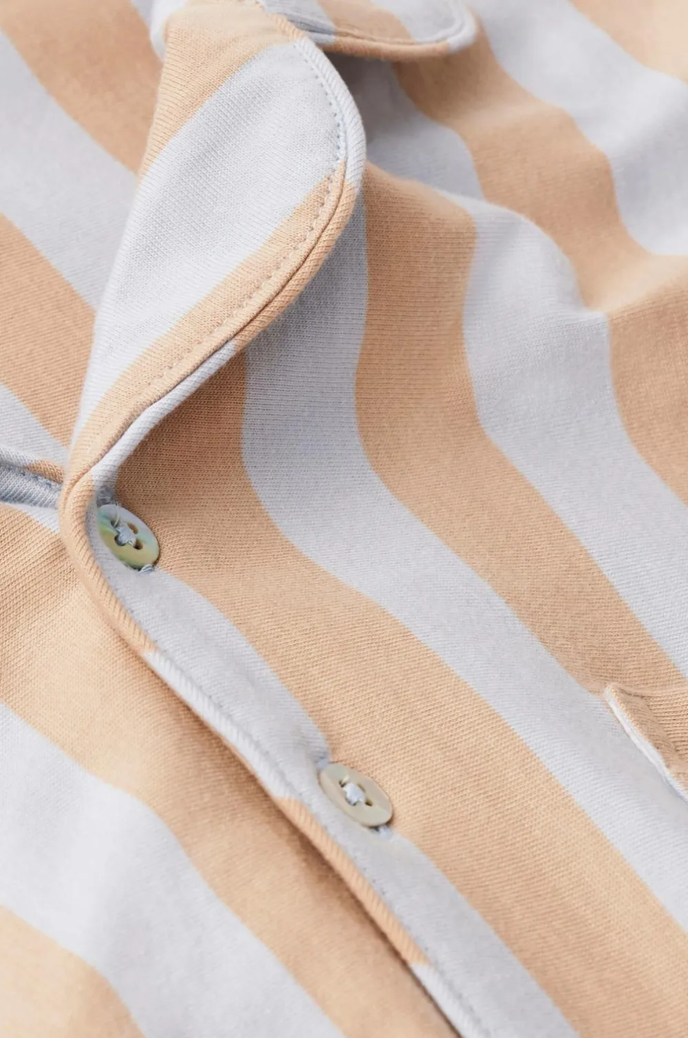 Ellos Homewear>Home Natskjorte Colette Lyseblå/Varm beige