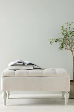 Ellos Home Opbevaringsbænk Bella Naturlig hvid New