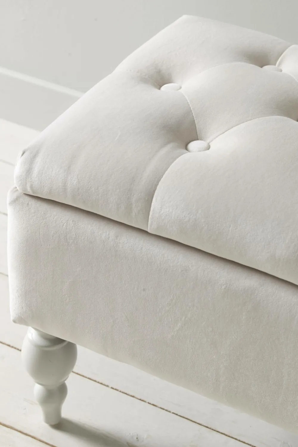 Ellos Home Opbevaringsbænk Bella Naturlig hvid New
