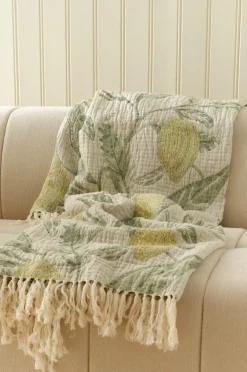 Ellos Tæpper & Plaider>Home Plaid Jennie Lemon Gul