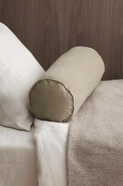 Ellos Home Pølsepude Nora Cylinder i velour BEIGE Best