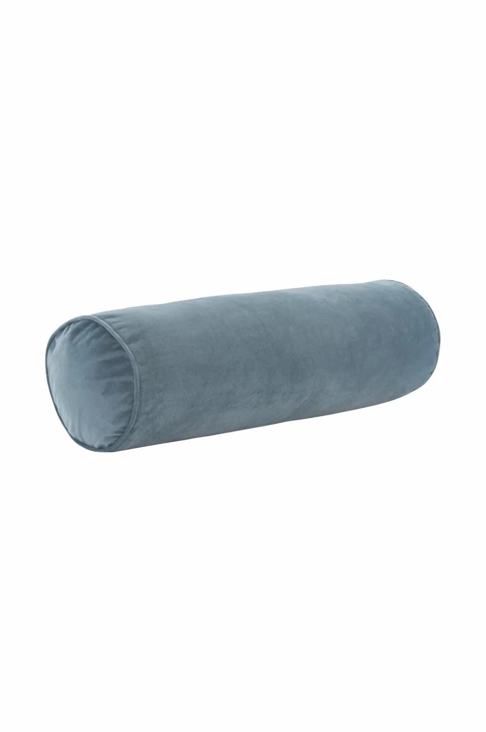 Ellos Home Pølsepude Nora Cylinder i velour Lyseblå New