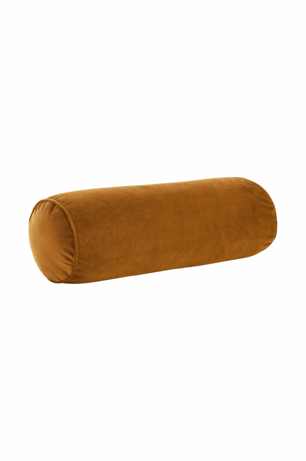 Ellos Home Pølsepude Nora Cylinder i velour Rustbrun New