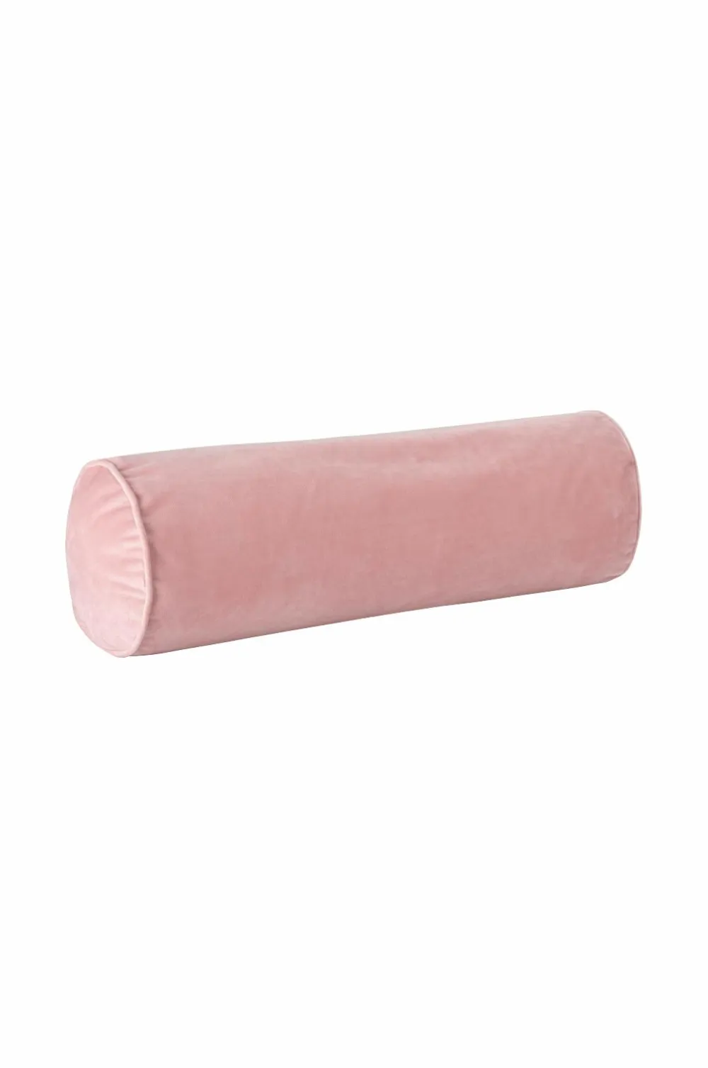 Ellos Home Pølsepude Nora Cylinder i velour Lyserød Best