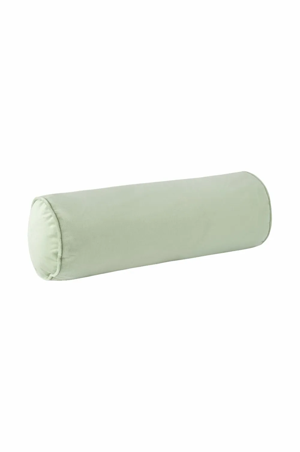 Ellos Home Pølsepude Nora Cylinder i velour Lysegrøn Best
