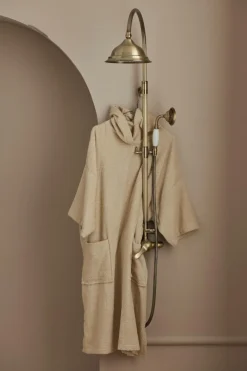 Ellos Badeværelsestekstiler|Badekåber>Home Poncho Elise i frotté Beige