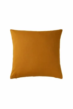 Ellos Pyntepuder & Betræk>Home Pudebetræk Candice Zip i vasket hør 50x50 cm Karrygul