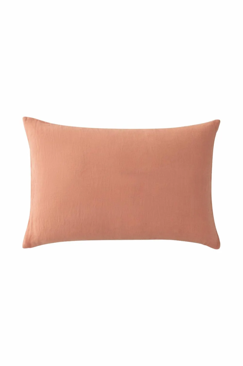 Ellos Home Pudebetræk Candice Zip i vasket hør 40x60 cm Brunrosa