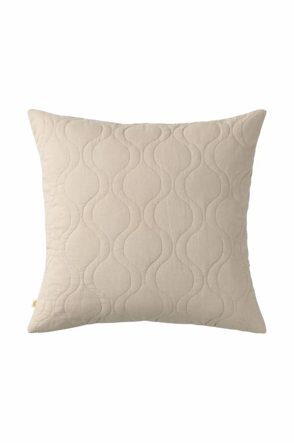 Ellos Pyntepuder & Betræk>Home Pudebetræk Elly Quilted i genanvendt halvlinned Linen beige