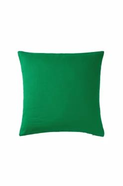 Ellos Home Pudebetræk Candice Zip i vasket hør 50x50 cm Ærtegrøn Online