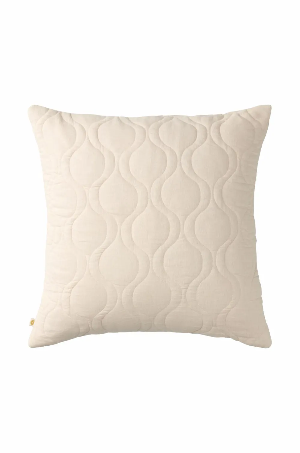 Ellos Home Pudebetræk Elly Quilted i genanvendt halvlinned Cremet hvid Sale
