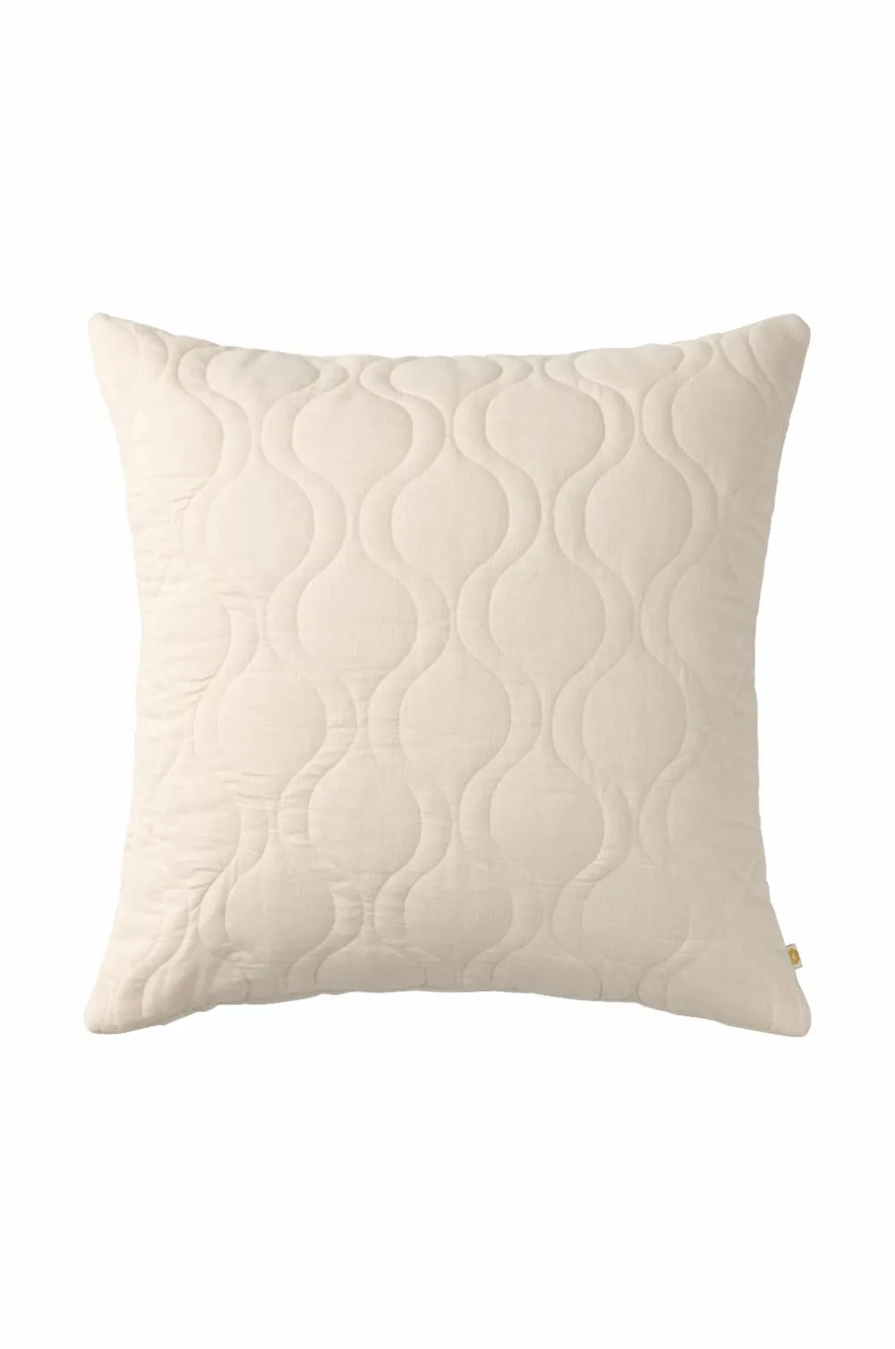 Ellos Home Pudebetræk Elly Quilted i genanvendt halvlinned Cremet hvid Sale