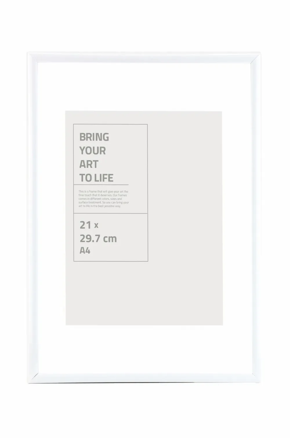 Ellos Posters & Billeder>Home Ramme Victoria med plexiglas Hvid