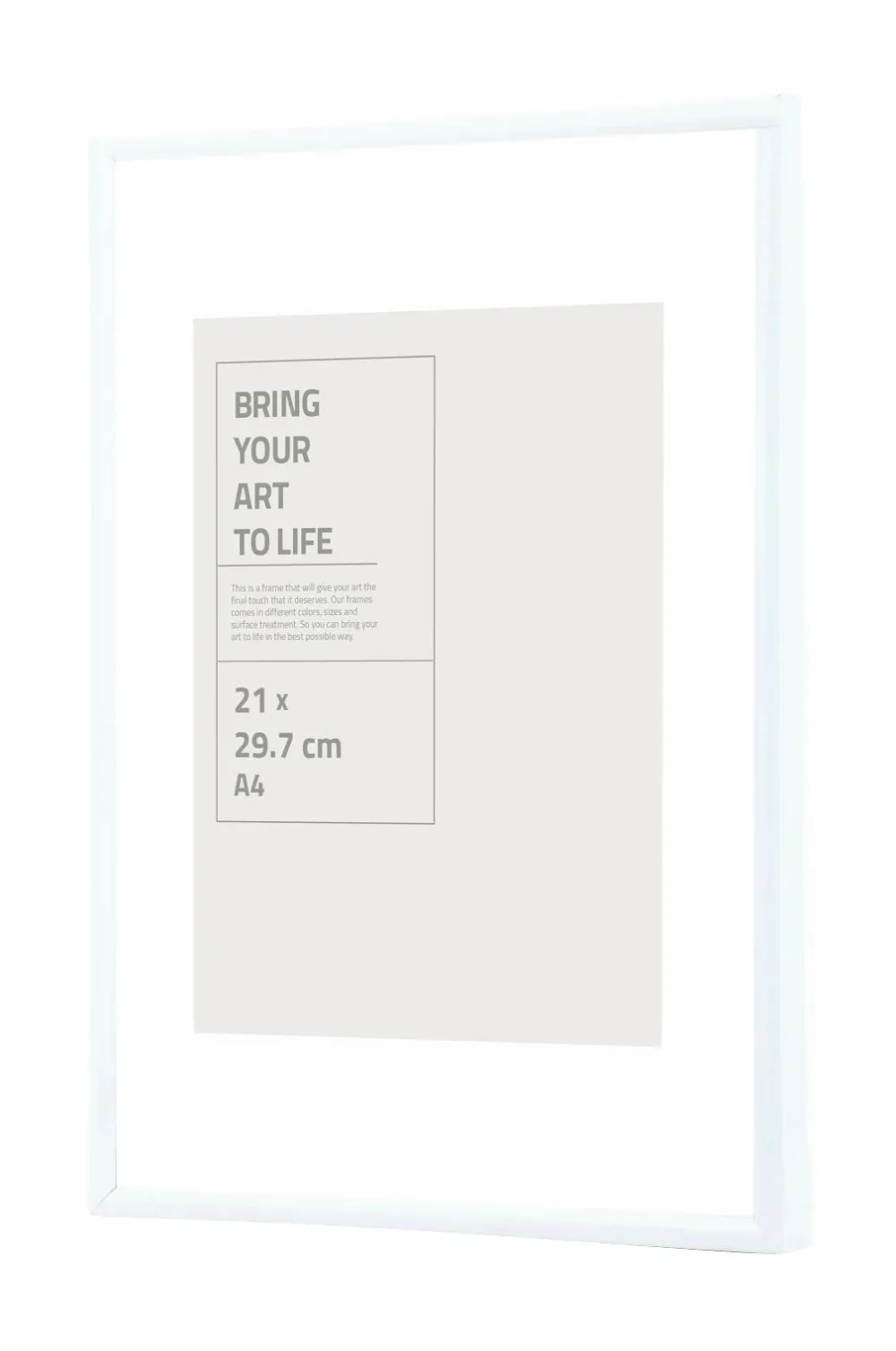 Ellos Posters & Billeder>Home Ramme Victoria med plexiglas Hvid